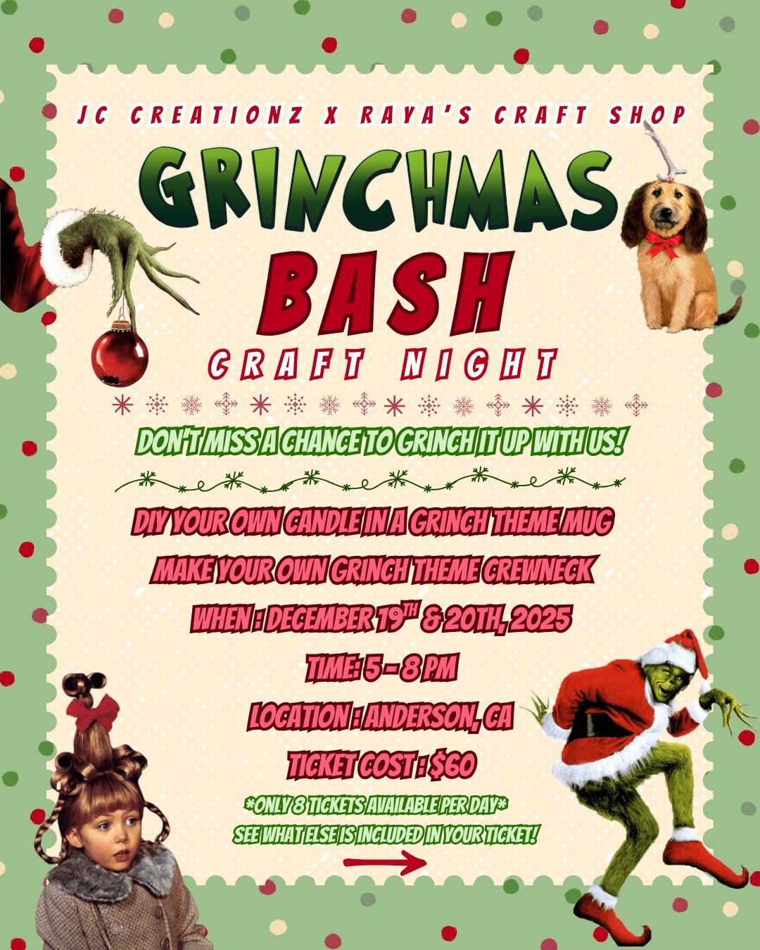 Grinchmas Bash Craft Night